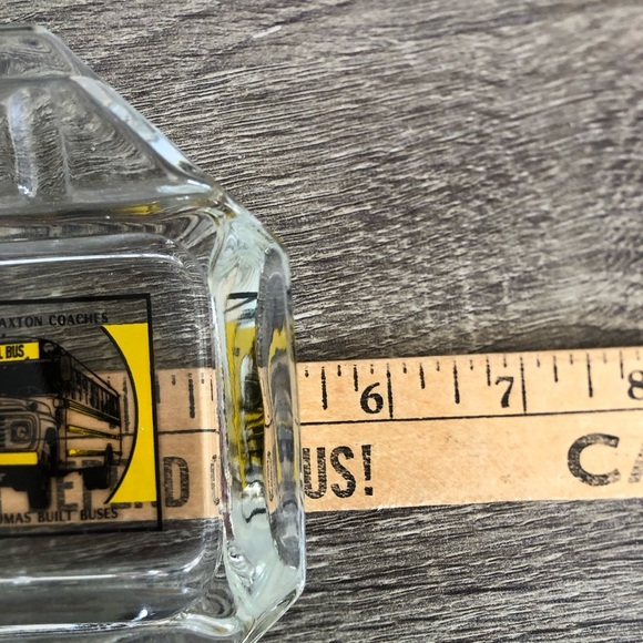 Vtg Glass Advertising Ashtray - Picture 5 of 9